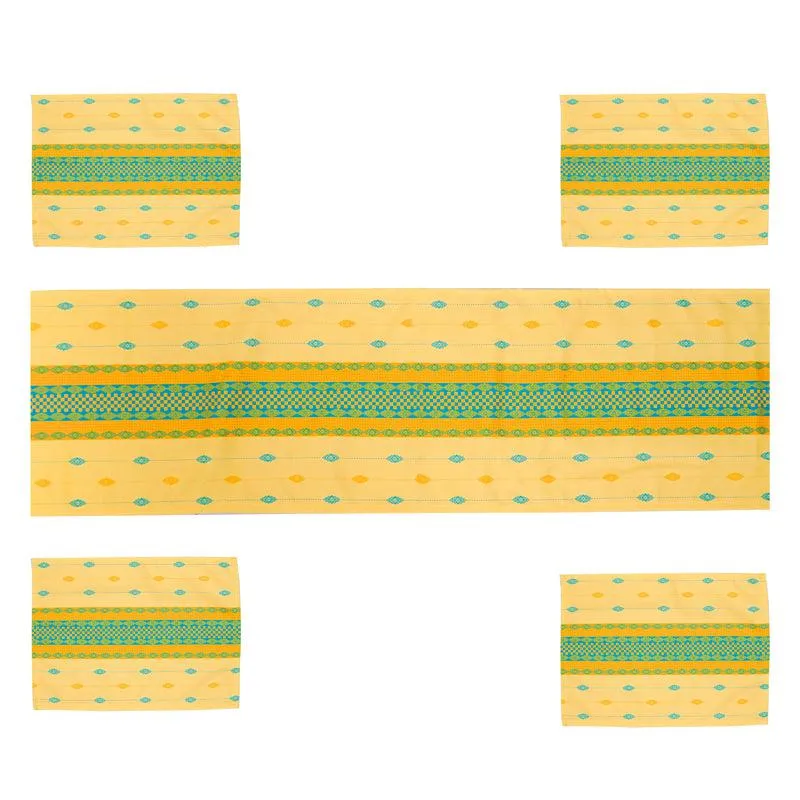 Sambalpuri Elegance Table Runner & Placemat - Five Piece Set media 4