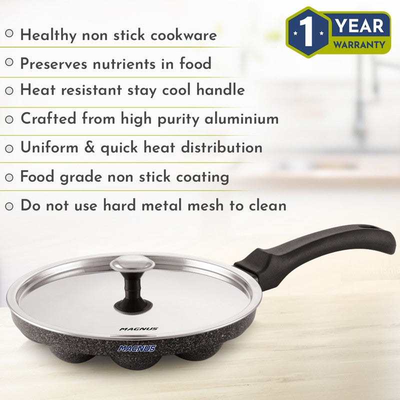 EvenHeat Non-Stick Paniyaram Pan With Lid media 9