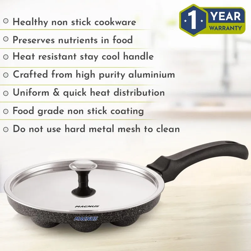 EvenHeat Non-Stick Paniyaram Pan With Lid media 9