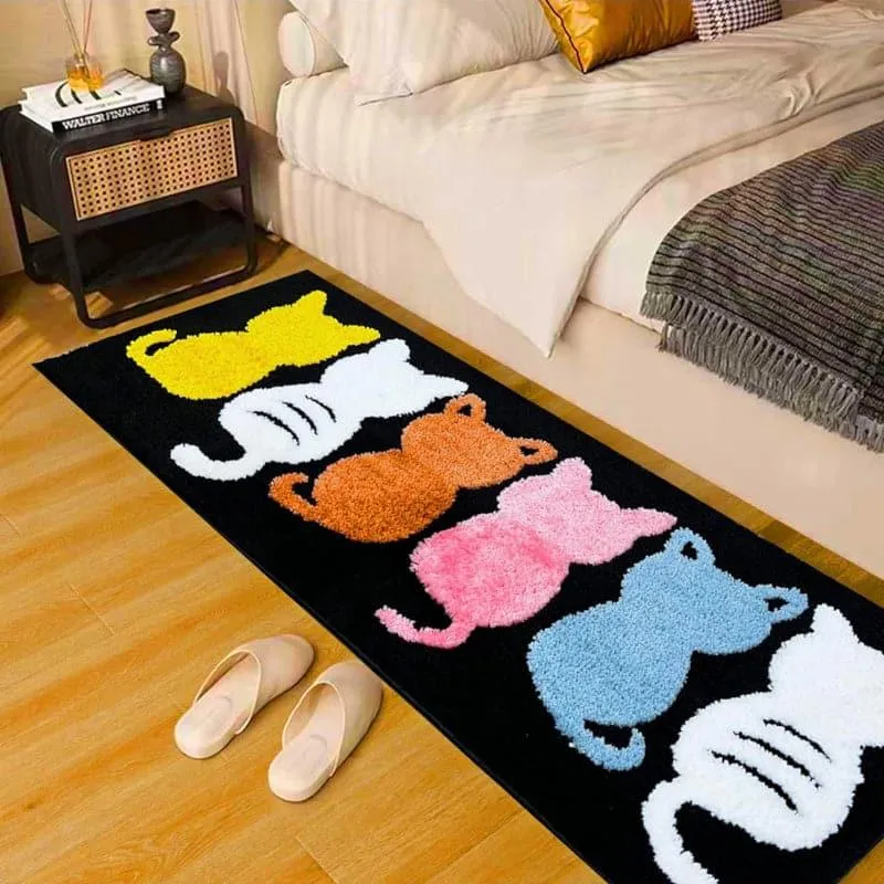 Kitty Fest Micro Fiber Runner Rug media 3