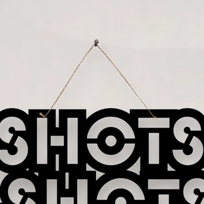Shots Shots Shots Mild Steel Wall Accent media 4