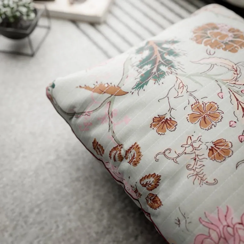 Floral Serenity Cotton Cushion Covers - Set Of Three media 5