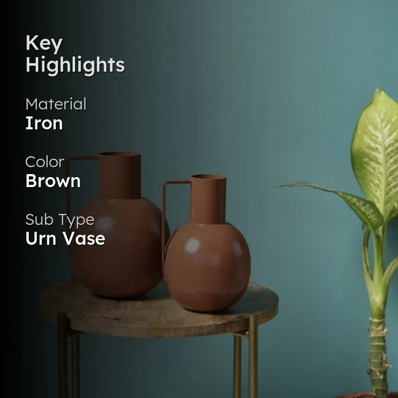 Surahi Iron Vase - Set Of Two media 2