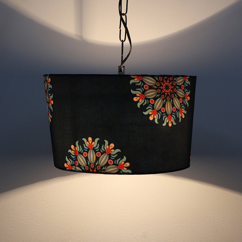 Toile Printed Iron Ceiling Lamp