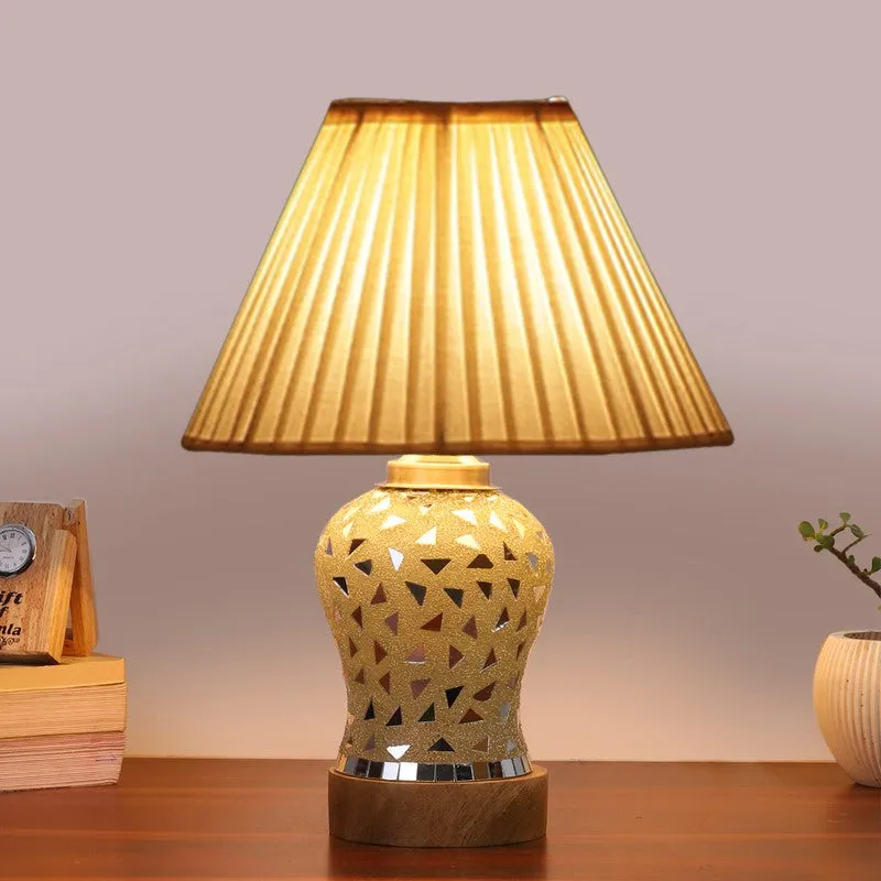 Liora Pleatra Wooden Table Lamp - Multicolor media 3