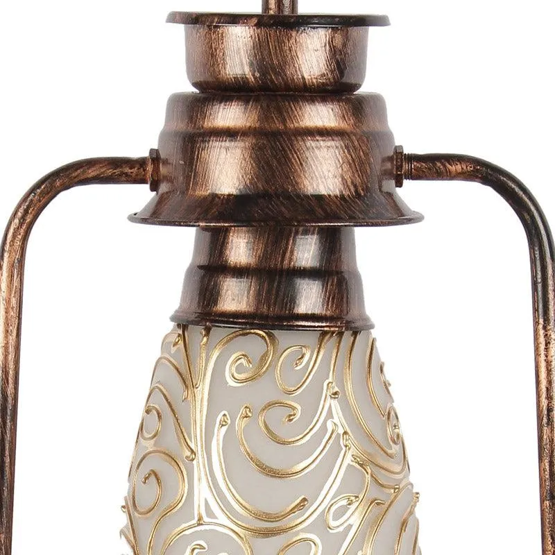 Saagar Mosaic Lantern Iron Wall Lamp - Copper media 6