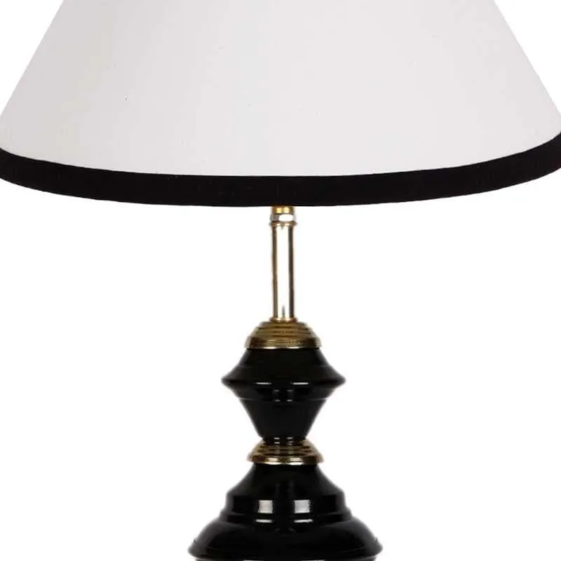 Kentiko Fabric Table Lamp - White,Black media 5