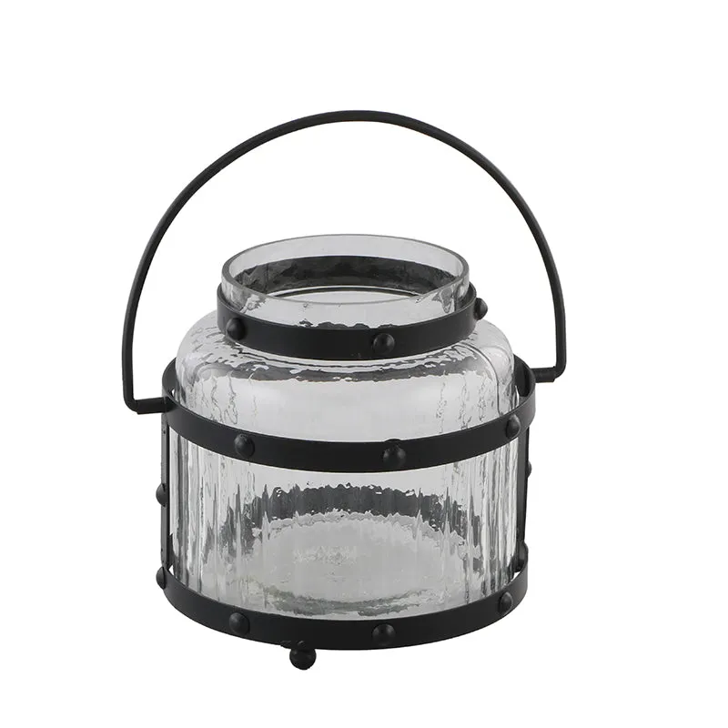 Lantanum Glass & Iron Lantern media 5