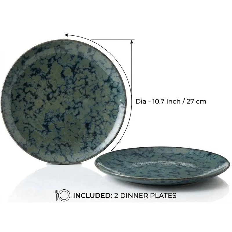 Ceramic Dinner Plates (Grey) - Set of Two media 8