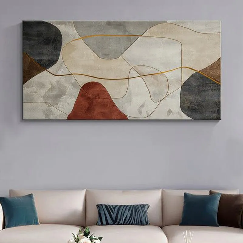 Minimalist Geometric Poly Canvas Wall Painting media 1