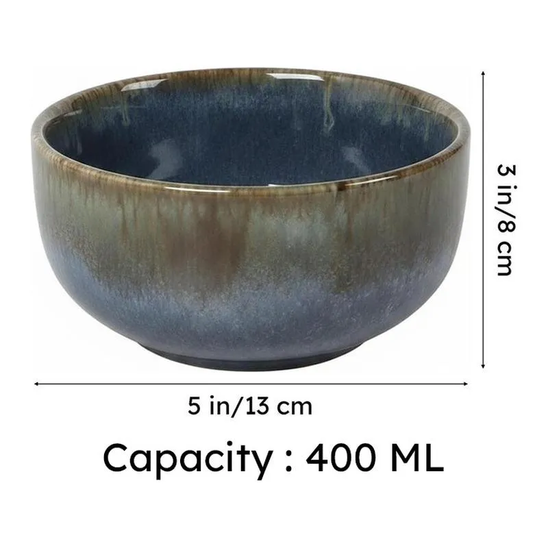 DailyBowl Snack Bowl (Blue,400 mL Each) - Set Of Four media 6