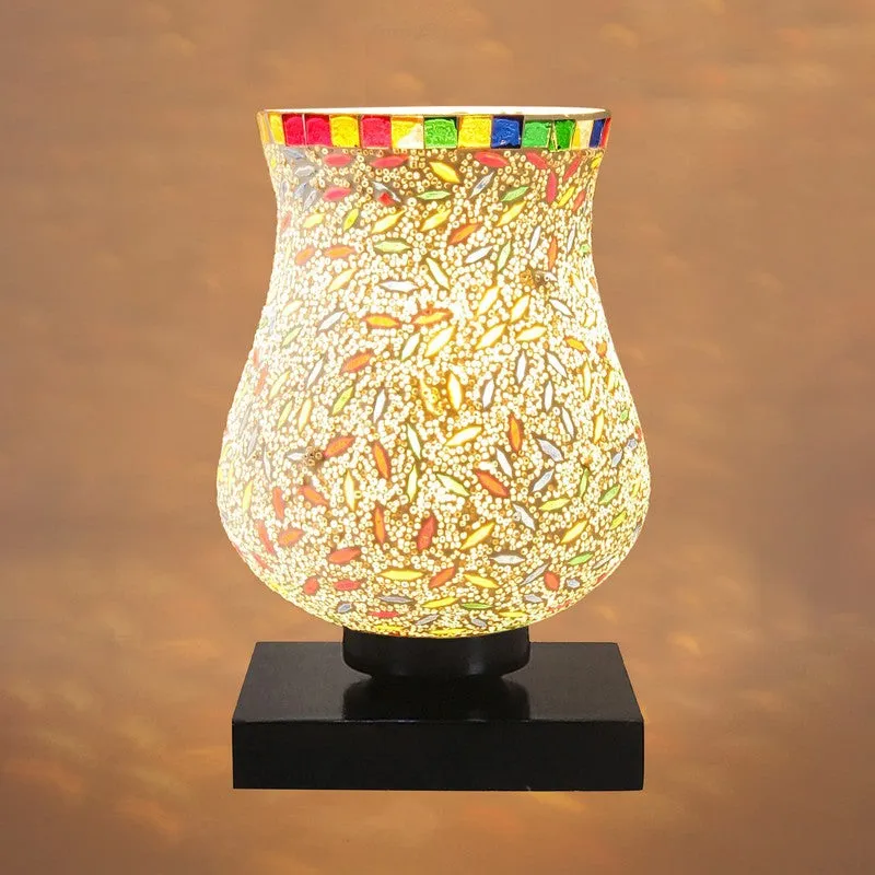 Amberyne Mosaic Glass Table Lamp - Multicolor media 7