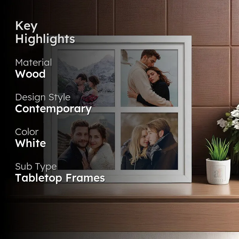 Memory Collage Photo Frame - White media 2