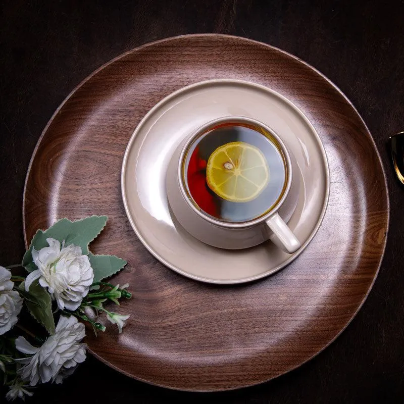 Nadia Ceramic Beige Cup & Saucer - 250 mL media 3