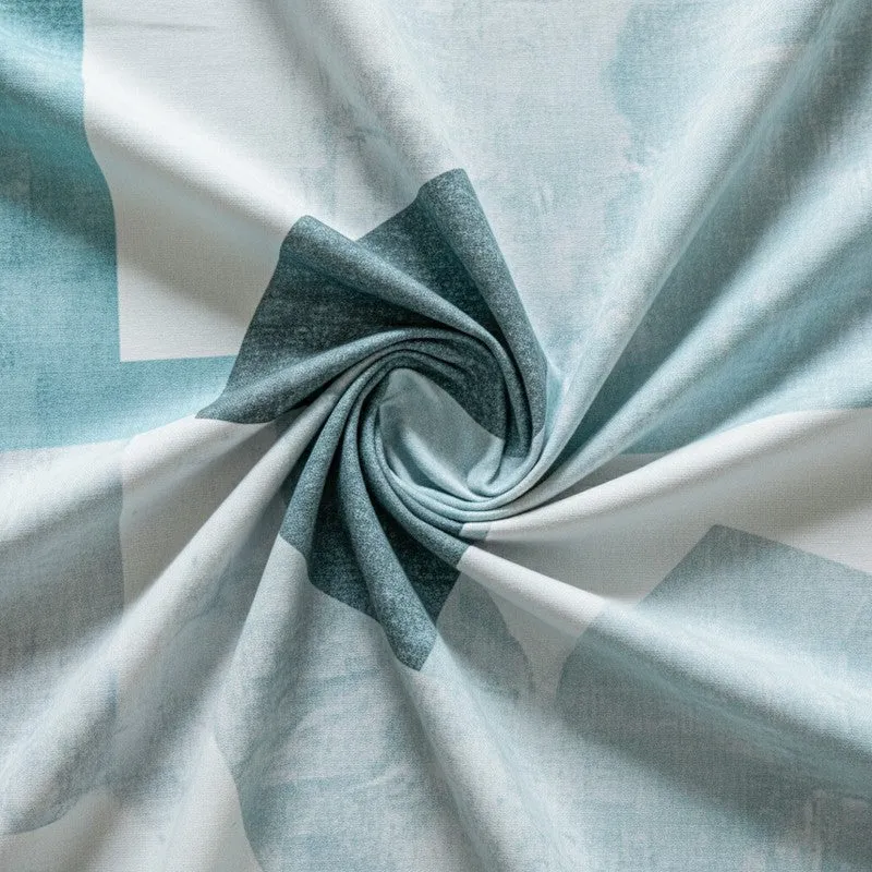 Parigul Abstract Cotton Bedsheet (Blue) - 200 TC media 5