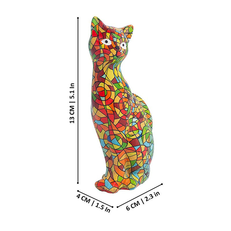 Mosaic Kitten Showpiece - Multicolor media 11