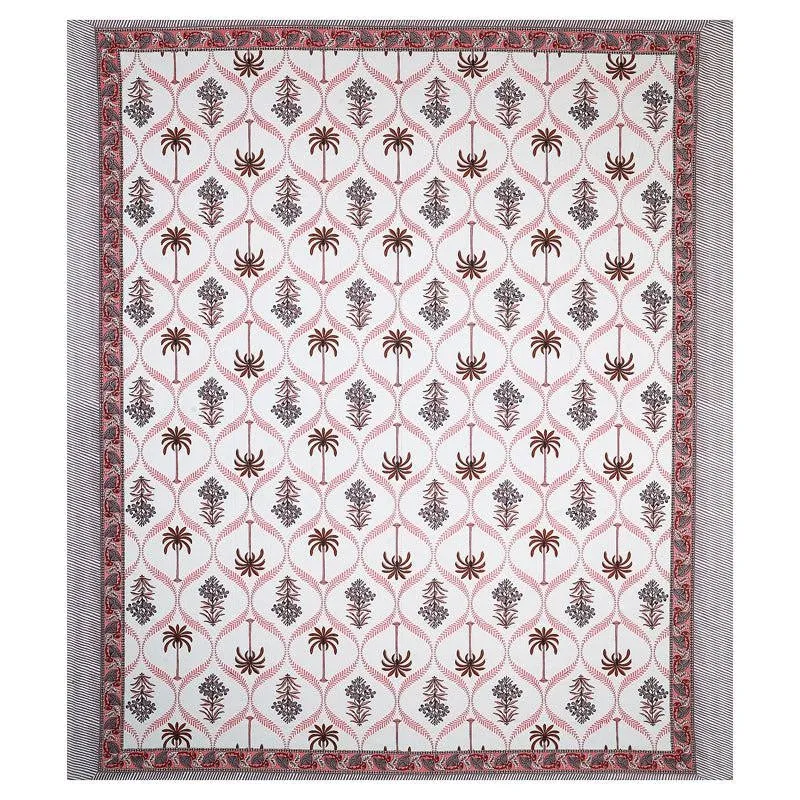 Amoda Ethnic Cotton Bedsheet (Maroon) - 160 TC media 3