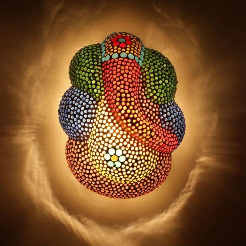 Shrivanta Aura Ganesha Glass Wall Lamp - Multicolor media 4