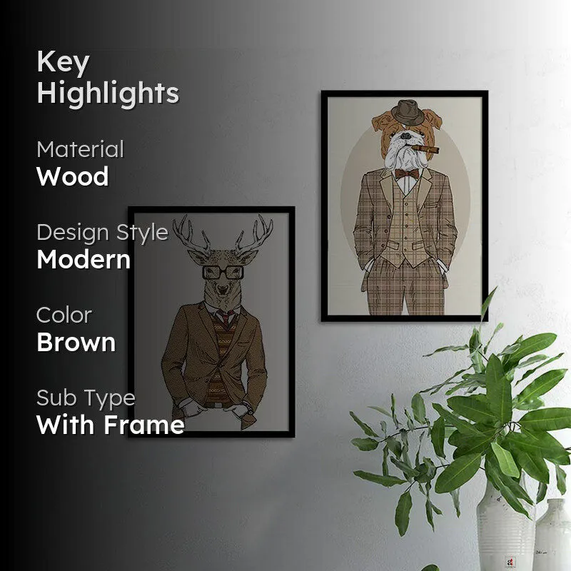 Sherlock Doggo Wall Art - Set Of Two media 2