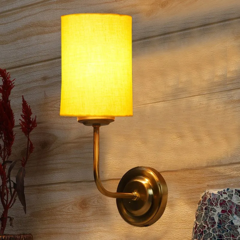 Lumoire Metal Wall Lamp - Gold,Yellow media 1