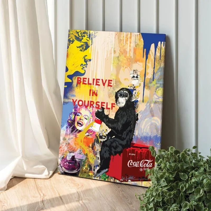 Believe Bliss Canvas Wall Painting media 3