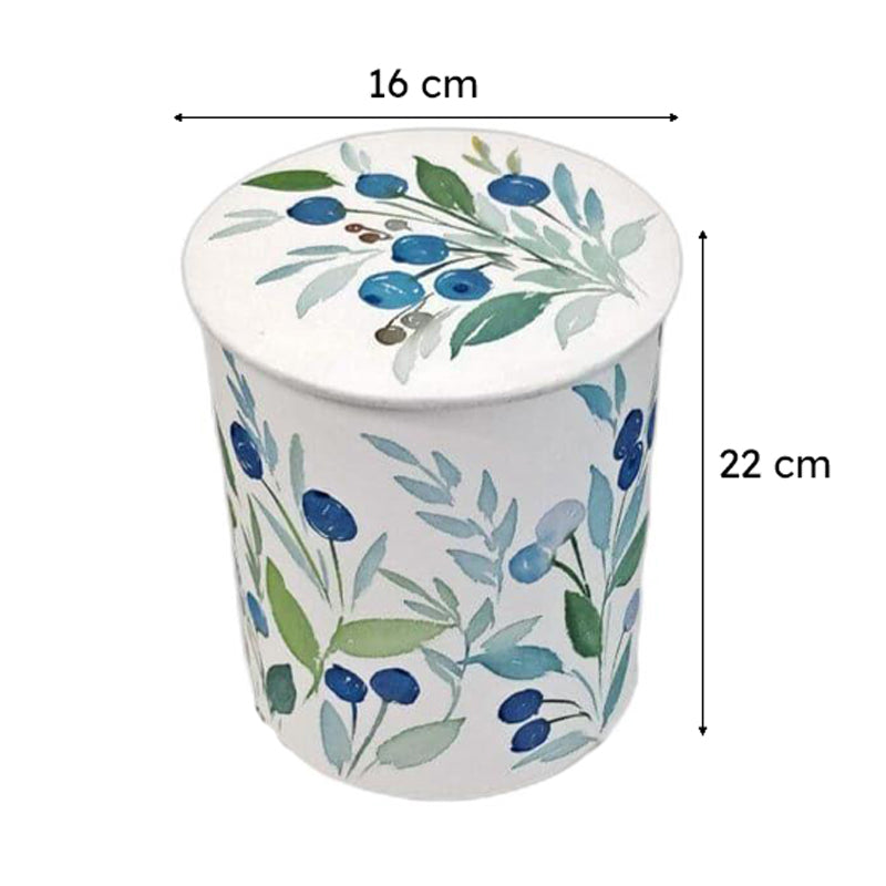Vibrant Bouquet Cylo Handpainted Fabric Table Lamp - Multicolor media 8