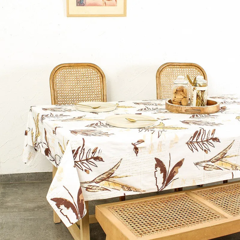 Madera Terra Woven Table Cover - Brown media 1