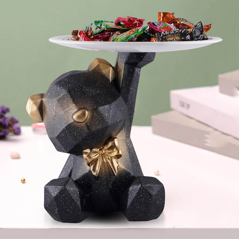 Baloo Bear Painted Polyresin Show Piece - Black media 3