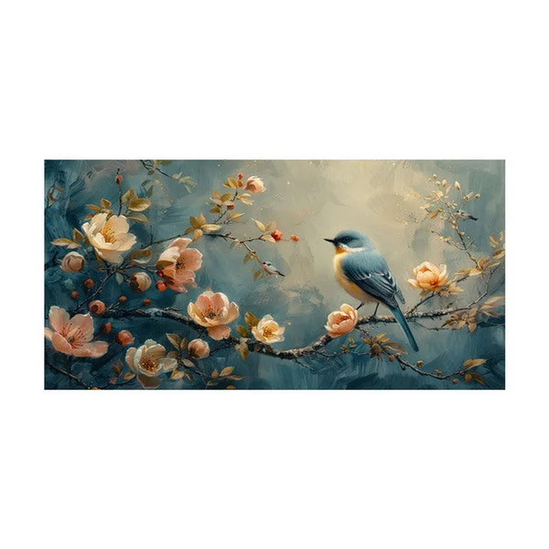 Bird and Blossoms Wall Painting media 4