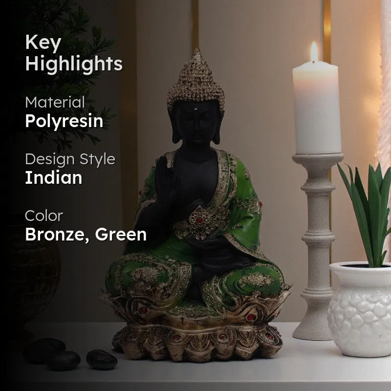 Celestial Calm Buddha Idol (10 inch) media 2