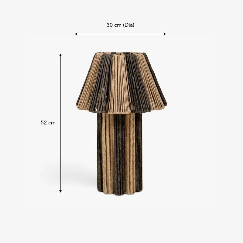 Orange Tree Kenji Marble Table Lamp - Black,Beige media 10