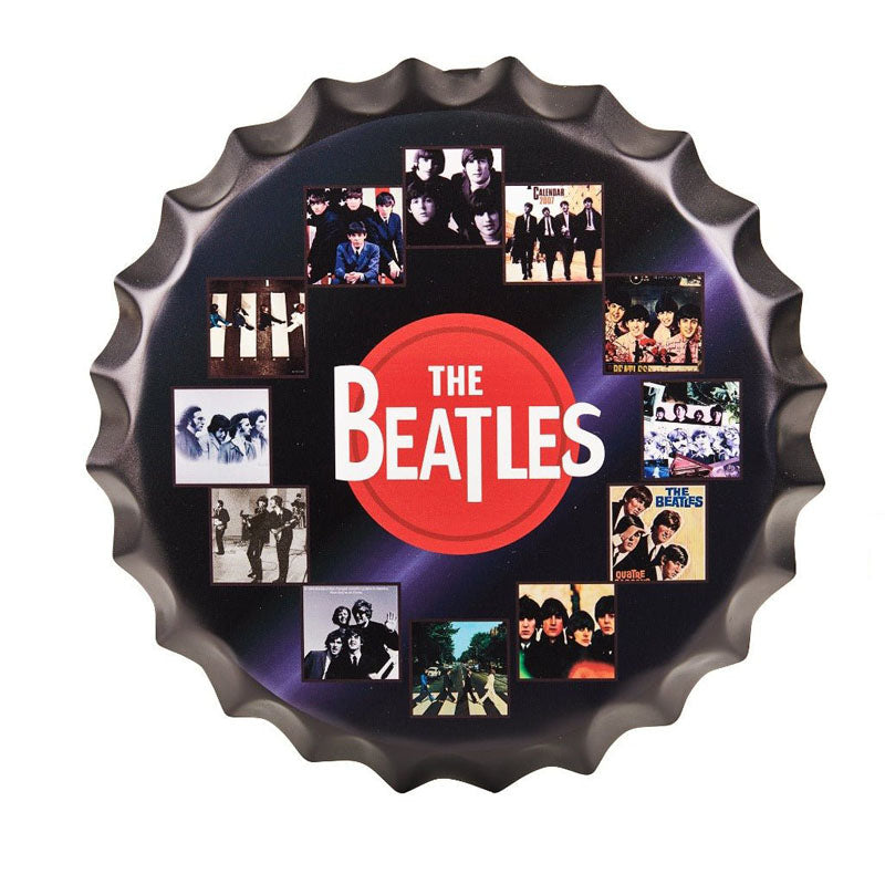 The Beatles Cd Bottle Cap Metal Wall Accent media 3