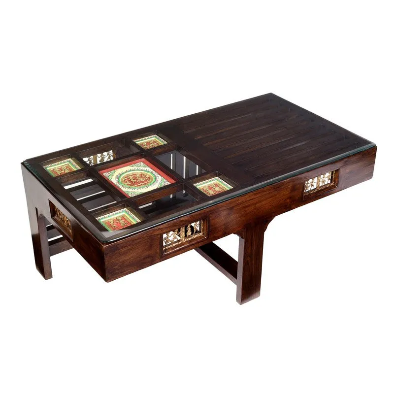 Zenga Teak Wood Center Table media 5