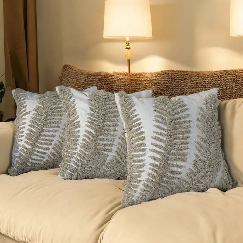 Pillowvive Tufted Cushion Cover Set - Set Of Three media 1