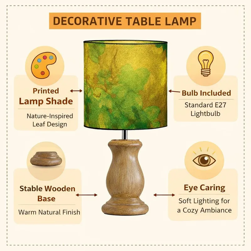 BloomGlow Wooden Table Lamp media 4
