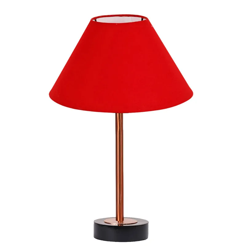 Cotin II Rodin Wooden Table Lamp - Red,Copper,Black media 4