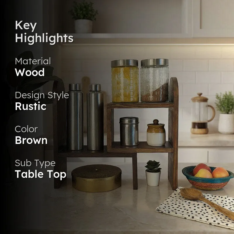 Astris Wooden Kitchen Countertop Organiser media 2
