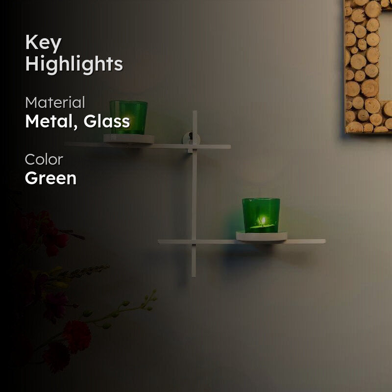 Terra Luminaire Votive Duo (Green) - Set Of Two media 2