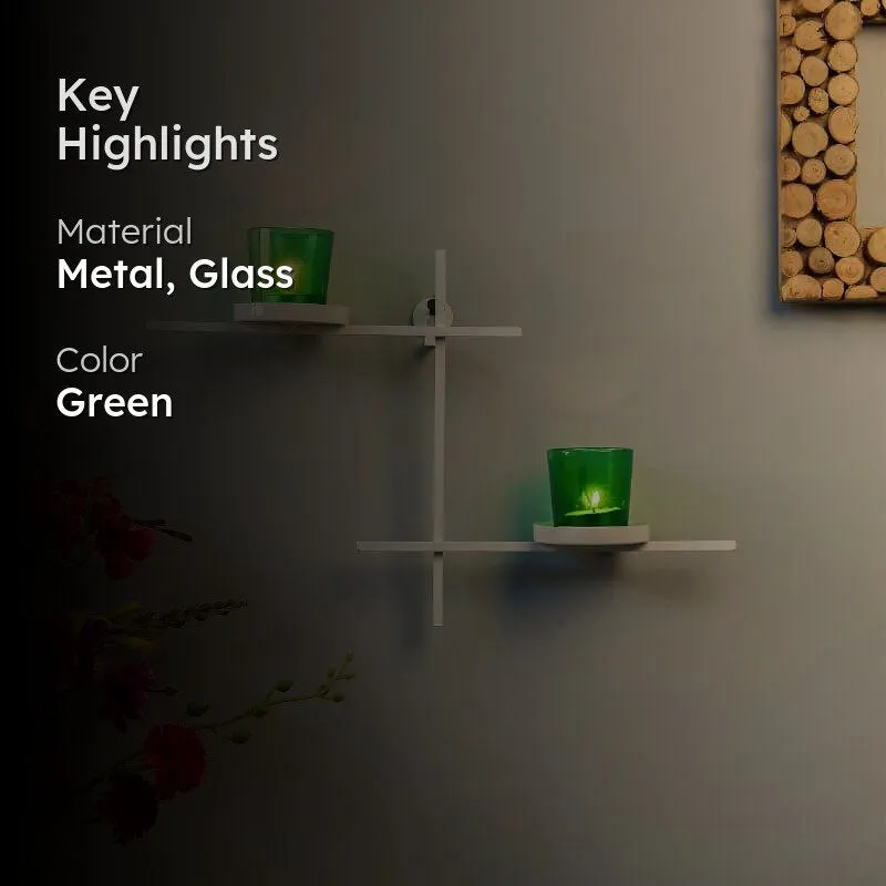 Terra Luminaire Votive Duo (Green) - Set Of Two media 2