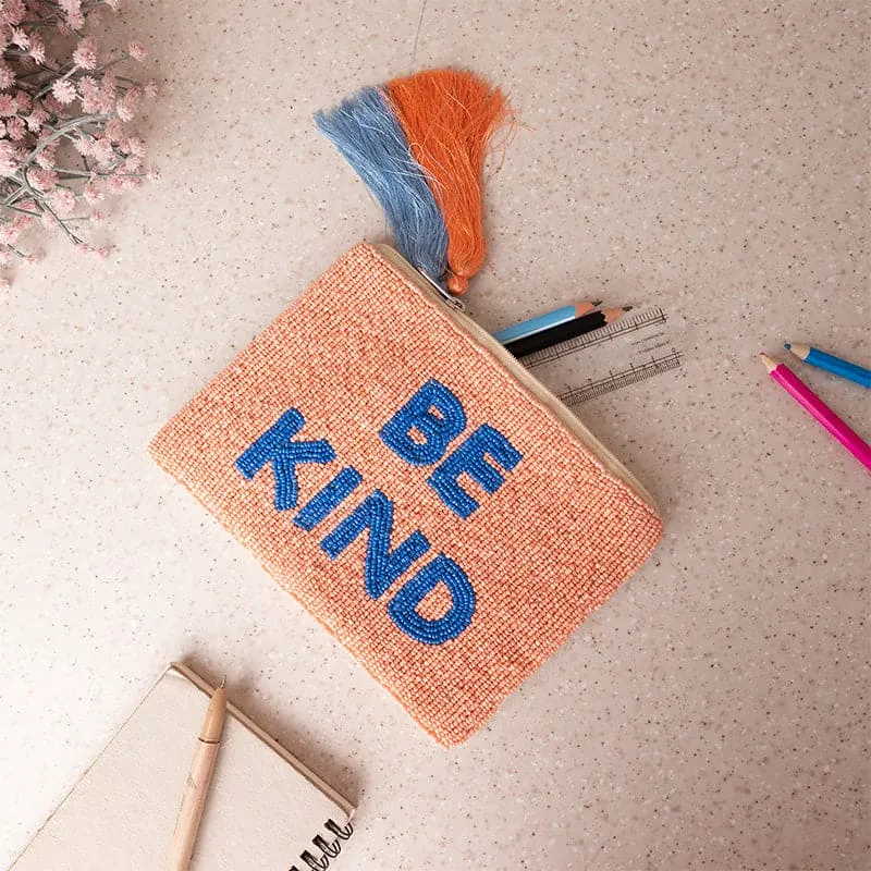Be Kind Motivational Storage Pouch media 1