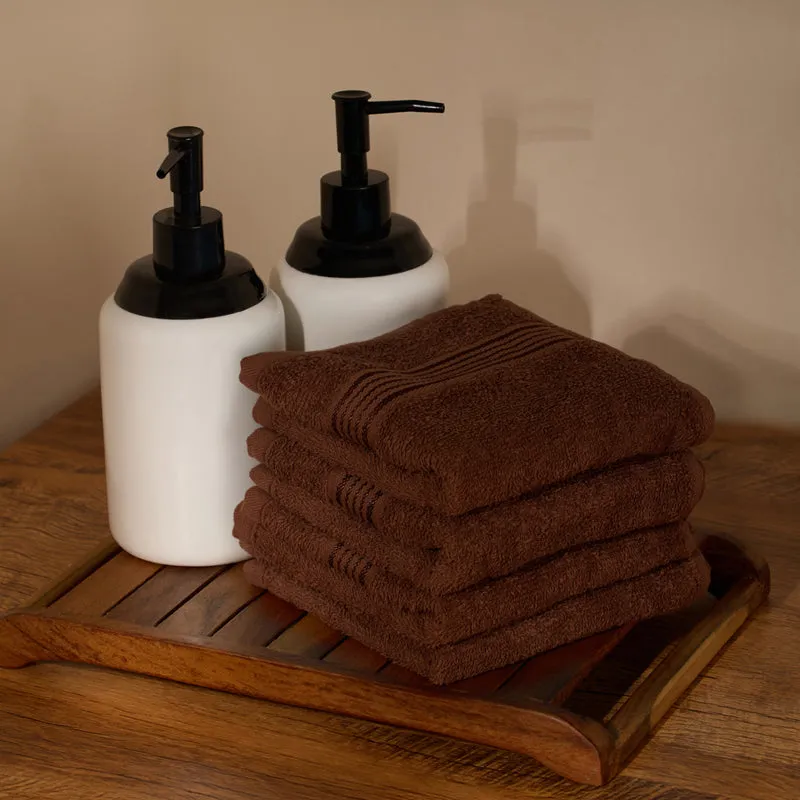 Bodil Face Towel (Brown) - Set Of Four media 1