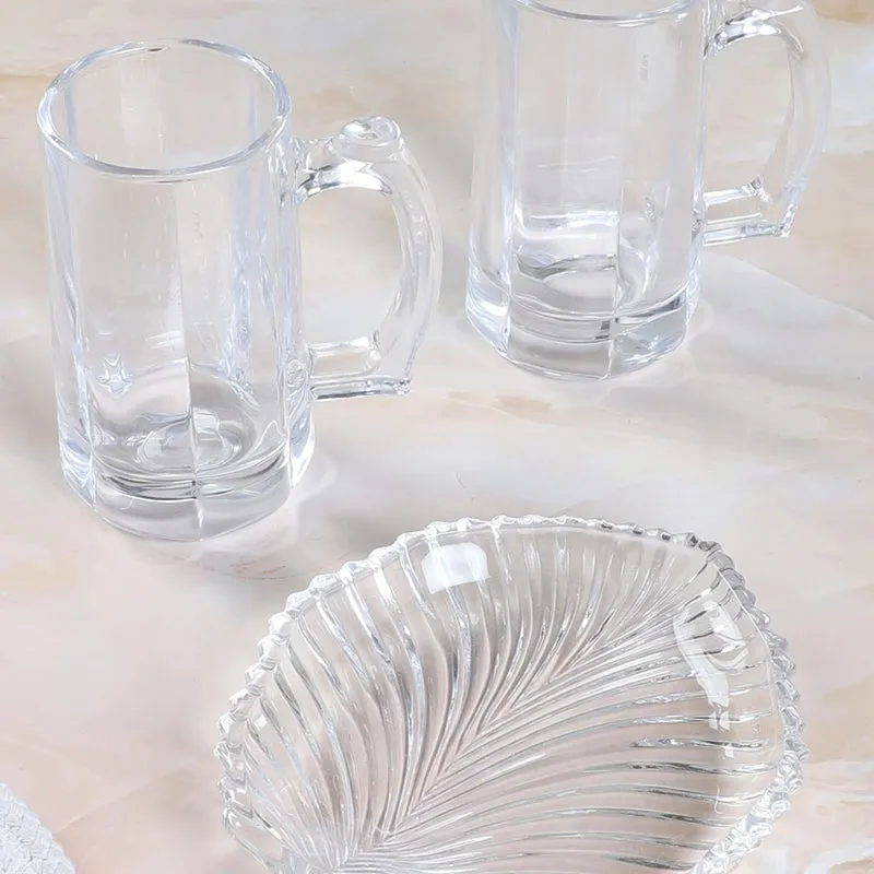 Adona (400 ML) Beer Glass & Snack Plate Combo - Three Piece Set media 3