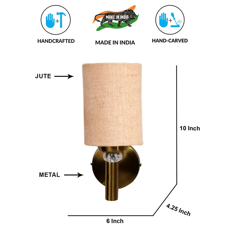 Sienna Jute Wall Lamp - Beige media 6