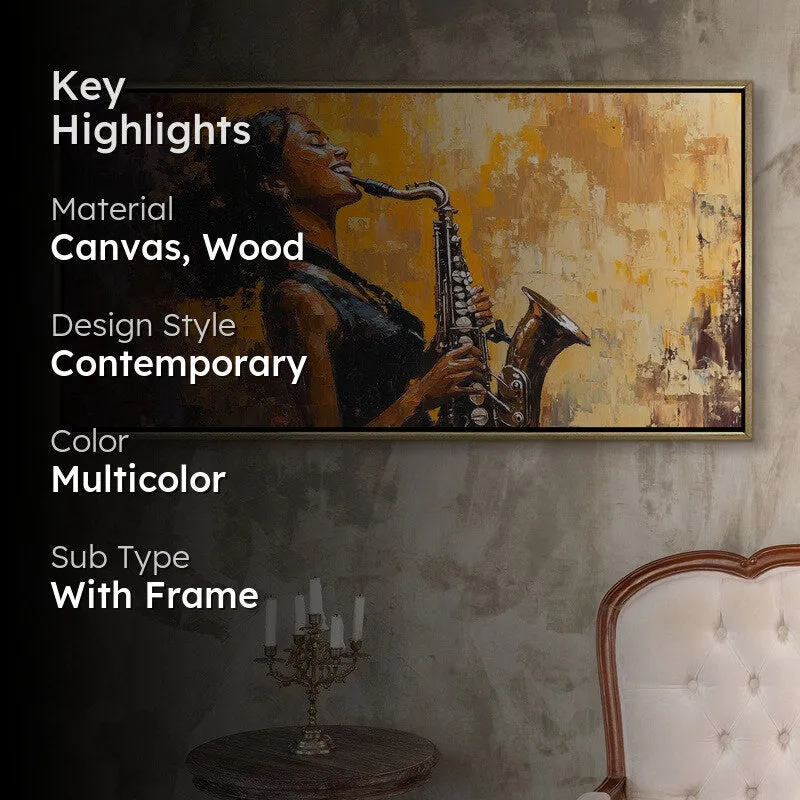 Gilded Canvas Wall Painting With Frame media 2
