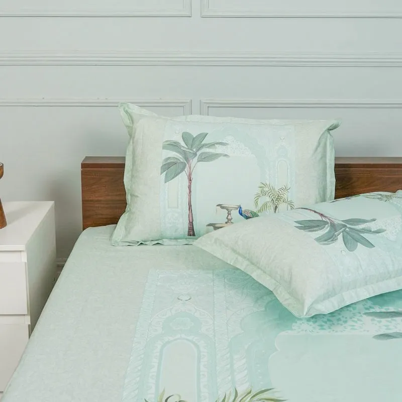 Regal Oasis Cotton Bedsheet (Green) - 200 TC media 4