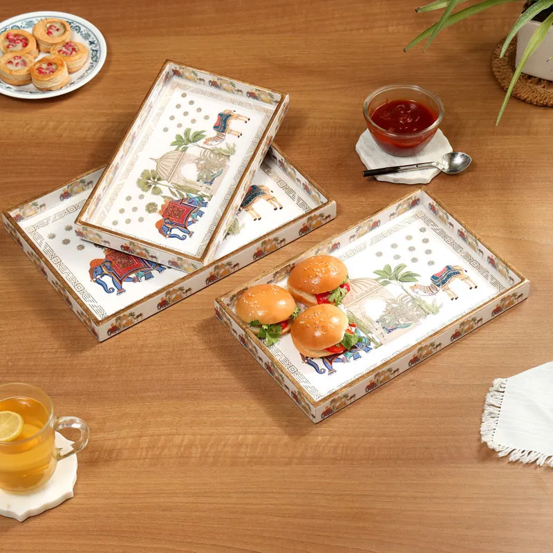 Royal Parades Rectangle Serving Tray - Set Of Three media 1