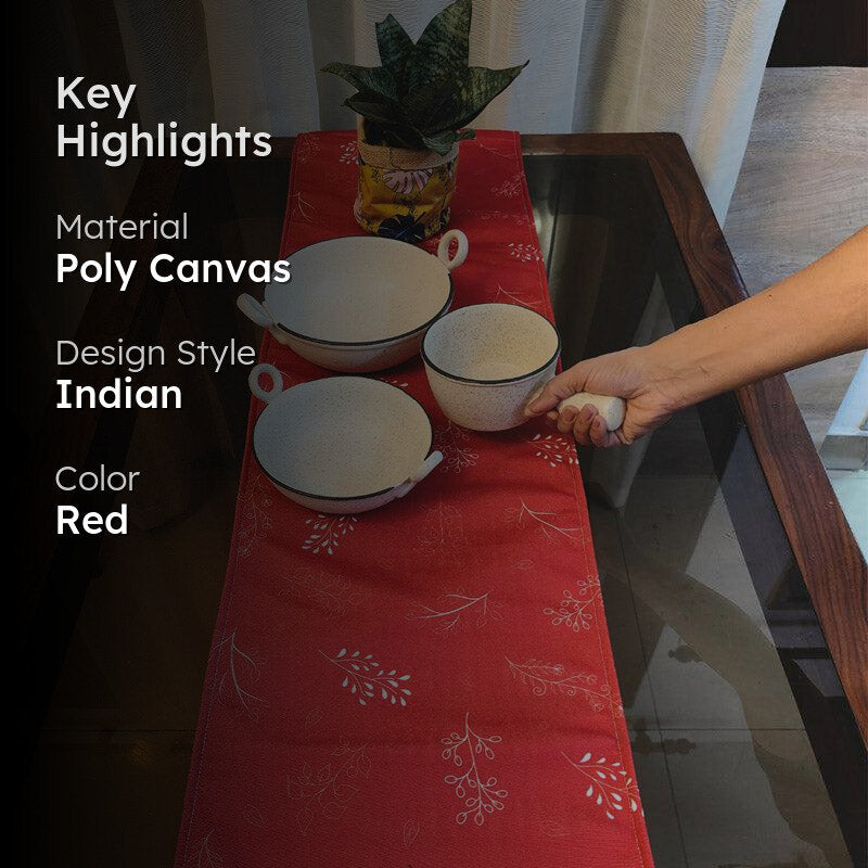 Hridya Poly Canvas Table Runner media 2