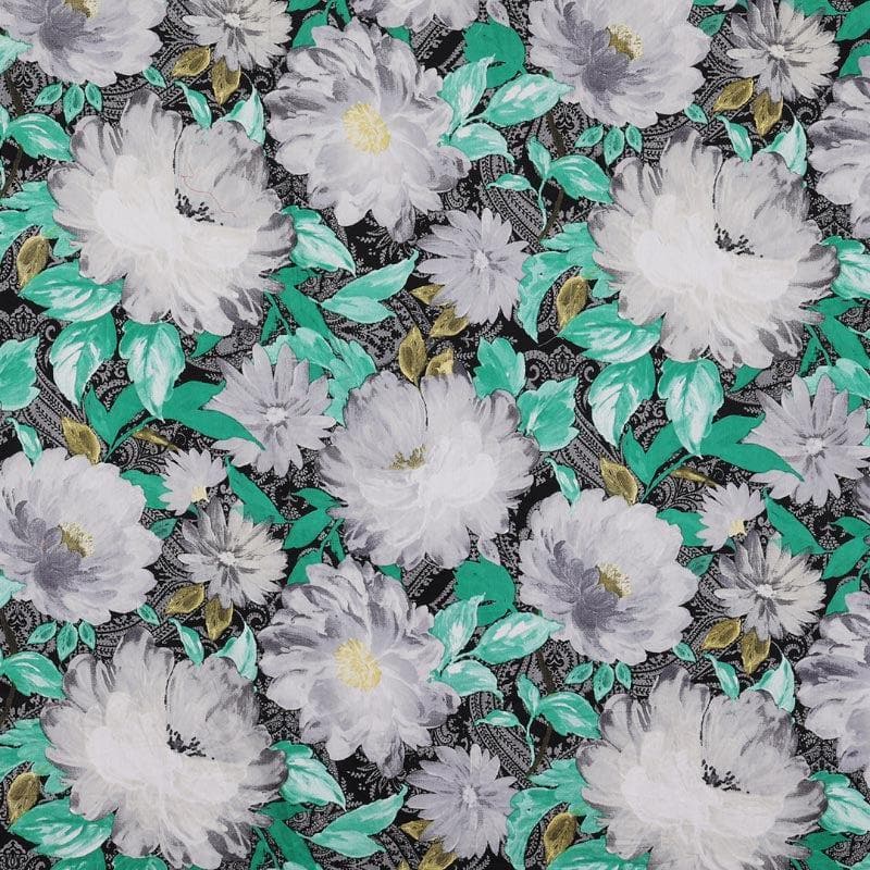Suba Floral Printed Cotton Bedsheet - 220 TC media 3