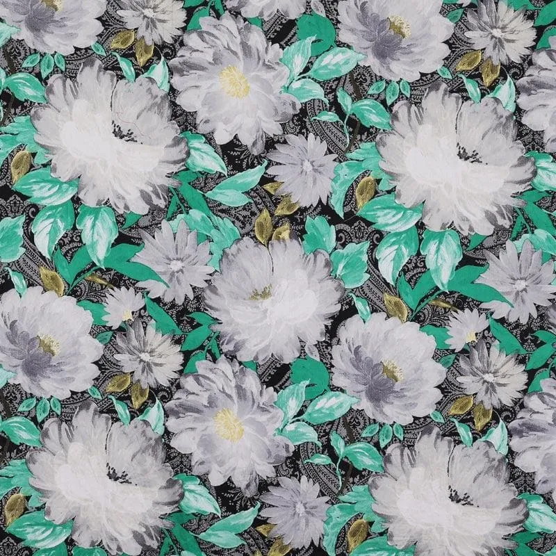 Suba Floral Printed Cotton Bedsheet - 220 TC media 3