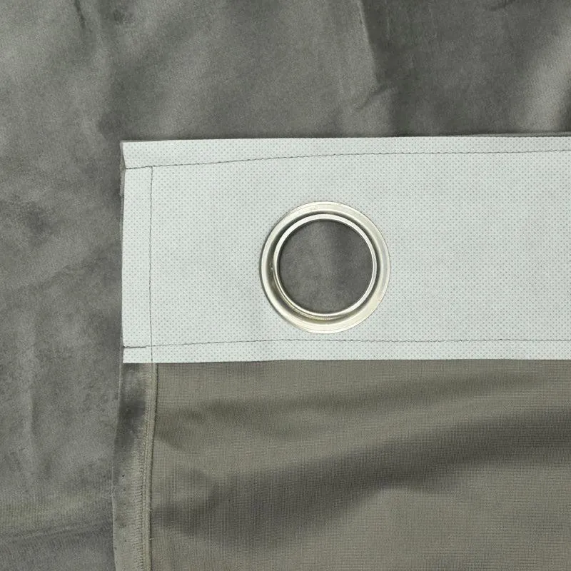Cisco Solid Curtains (Grey) - Set Of Two media 6